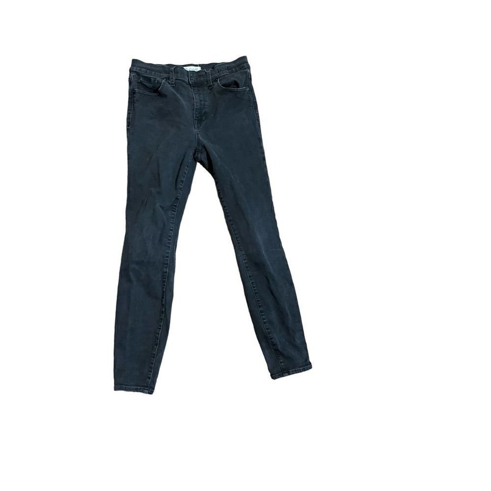 Madewell High Rise Skinny Jeans Faded Black Denim sz 28